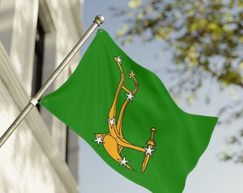Starry Plough Flag Double Sided Flag | 1914 Irish Citizen Army Banner