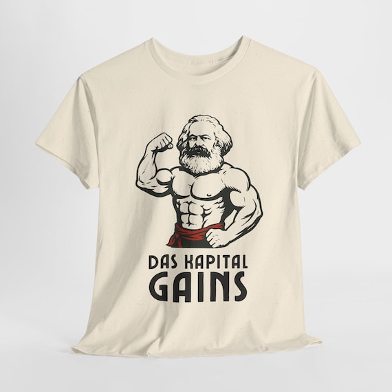 T-shirt Unisex Karl Marx Workers Unite - Gildan 5000, Neuf Avec étiquettes, Graphique Punk