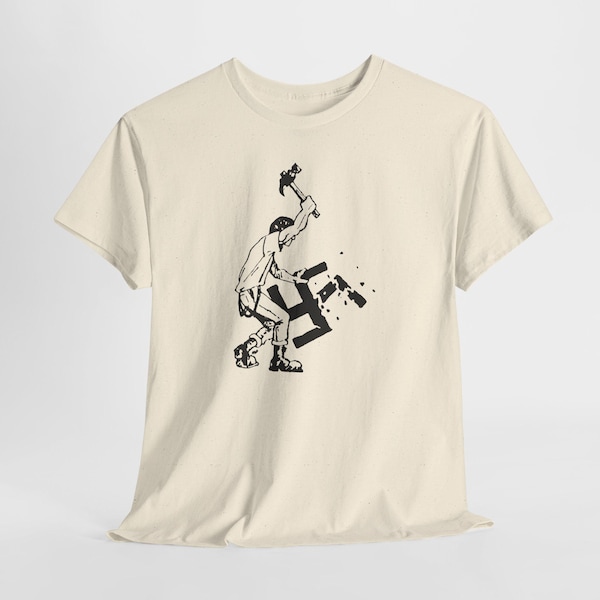 Anti Fascist Protester Graphic Tee | Anti-Nazi Tee