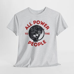 Black Panther Party Social Justice Shirt Ash