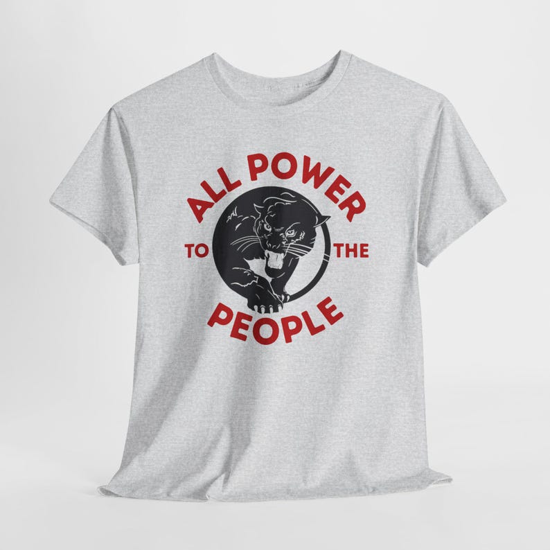 Black Panther Party Social Justice Shirt Ash