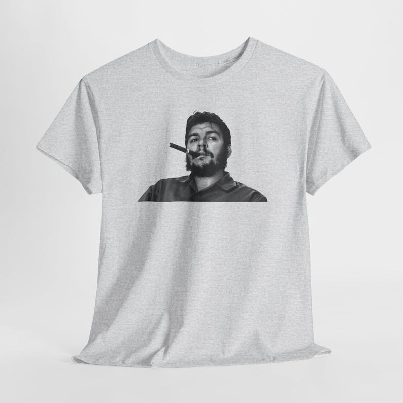 Che Guevara Leftist Tshirt, Anti Imperialist Tee, Socialism Top Ash