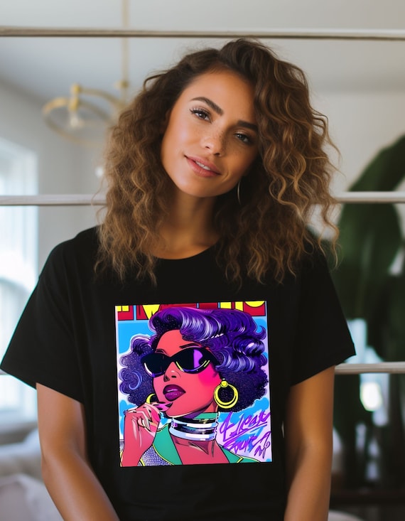 Black Femme Fatale T-shirt: Afrofuturism African American Icon