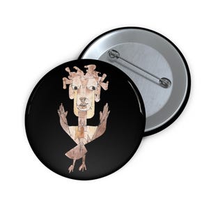 Angel of History Enamel Pin | Angelus Novus Paul Klee Walter Benjamin Pinback