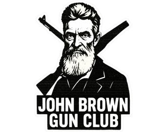 Adesivo de vinil do Clube de Tiro John Brown
