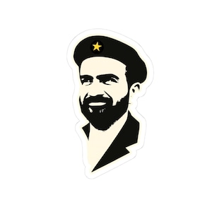 Zohran Mamdani Kiss-Cut Sticker Zohran Mamdani Decal Zohran for NYC Laptop Sticker Democratic Socialists for Zohran Mamdani Che Guevara Art