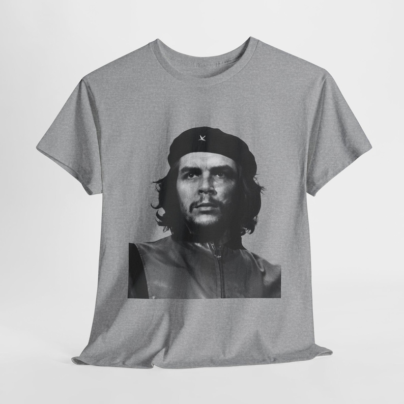 Che Guevara T-Shirt: Leftist Revolution Activist Top Sport Grey