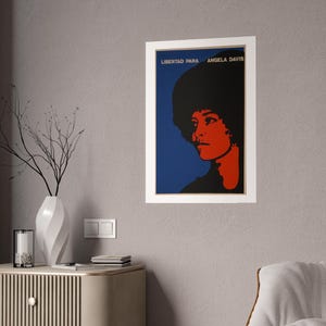 Free Angela Davis Poster Print, Black Panther Party, Free Huey, Radical Leftist Activist, Power to the People Print, Black Liberation Poster