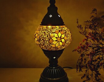 Turkish Mosaic Table Lamp Vintage