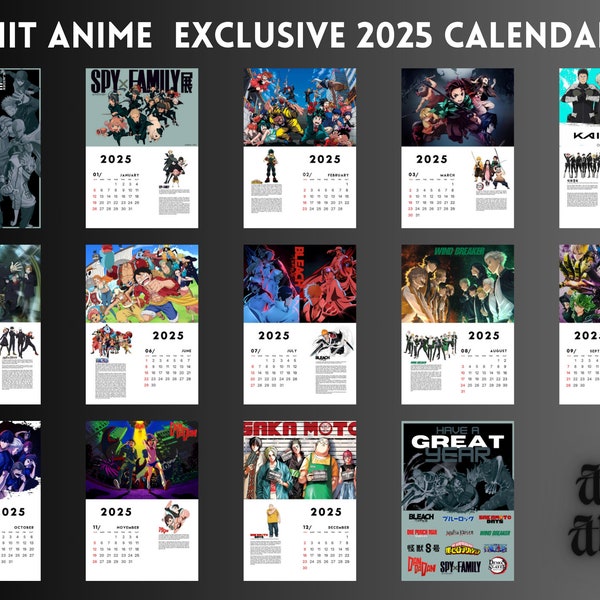 One Piece 2025 Calendar Etsy