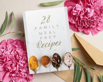 28 Meal Prep Recipes - Weekly Meal Prep Guide - Family Friendly 30 min meals bundle