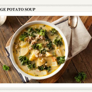 Receta de sopa de papas y salchichas