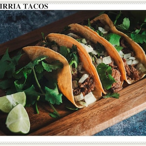 Cosy Birria Tacos Receptkaart