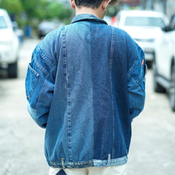Handcrafted Upcycled Denim Patchwork Shacket – Re… - image 6