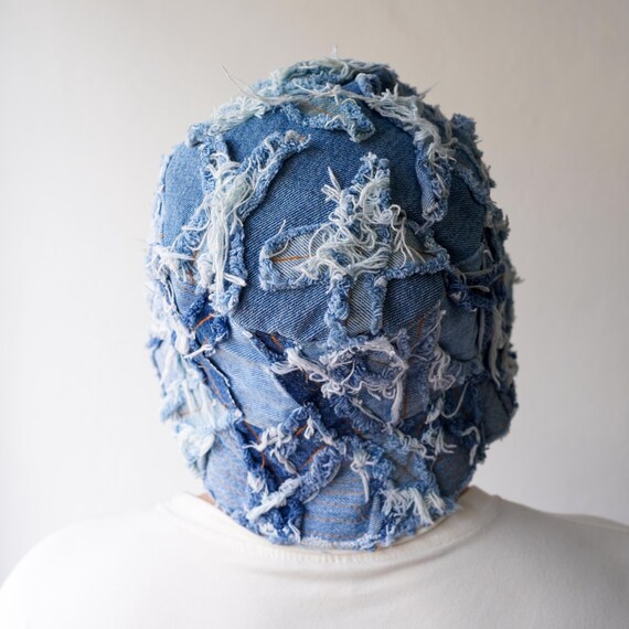Upcycled Patchwork Denim Bucket Hat – Handmade Ri… - image 7
