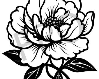 Archivo SVG Flor de peonía
