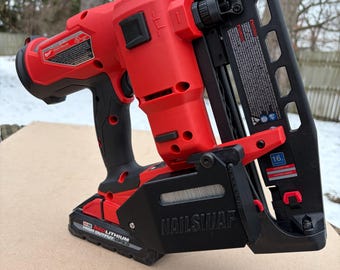 NAILSWAP-reservenagelcompartiment voor Milwaukee M18 16 Ga. spijkerapparaat met rechte afwerking