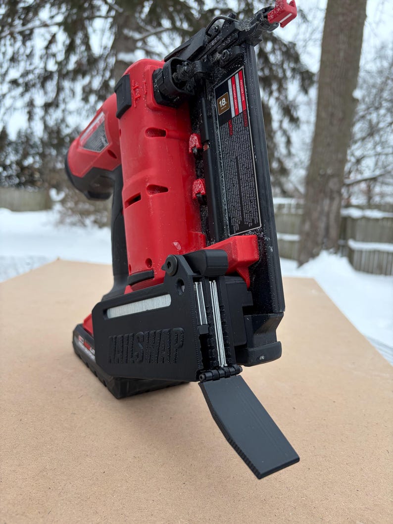 NAILSWAP Spare Nail Compartment for Milwaukee M18 18 Ga. Brad Nailer image 4