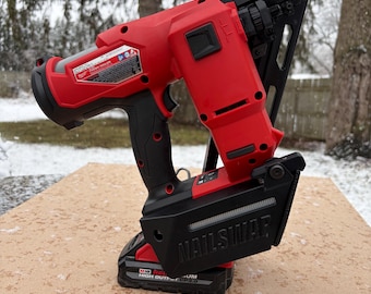 NAILSWAP-reservenagelcompartiment voor Milwaukee M18 15 Ga. spijkerapparaat met schuine afwerking