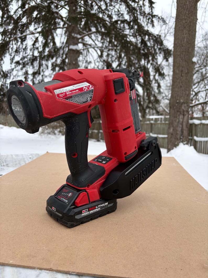 NAILSWAP Spare Nail Compartment for Milwaukee M18 18 Ga. Brad Nailer image 9