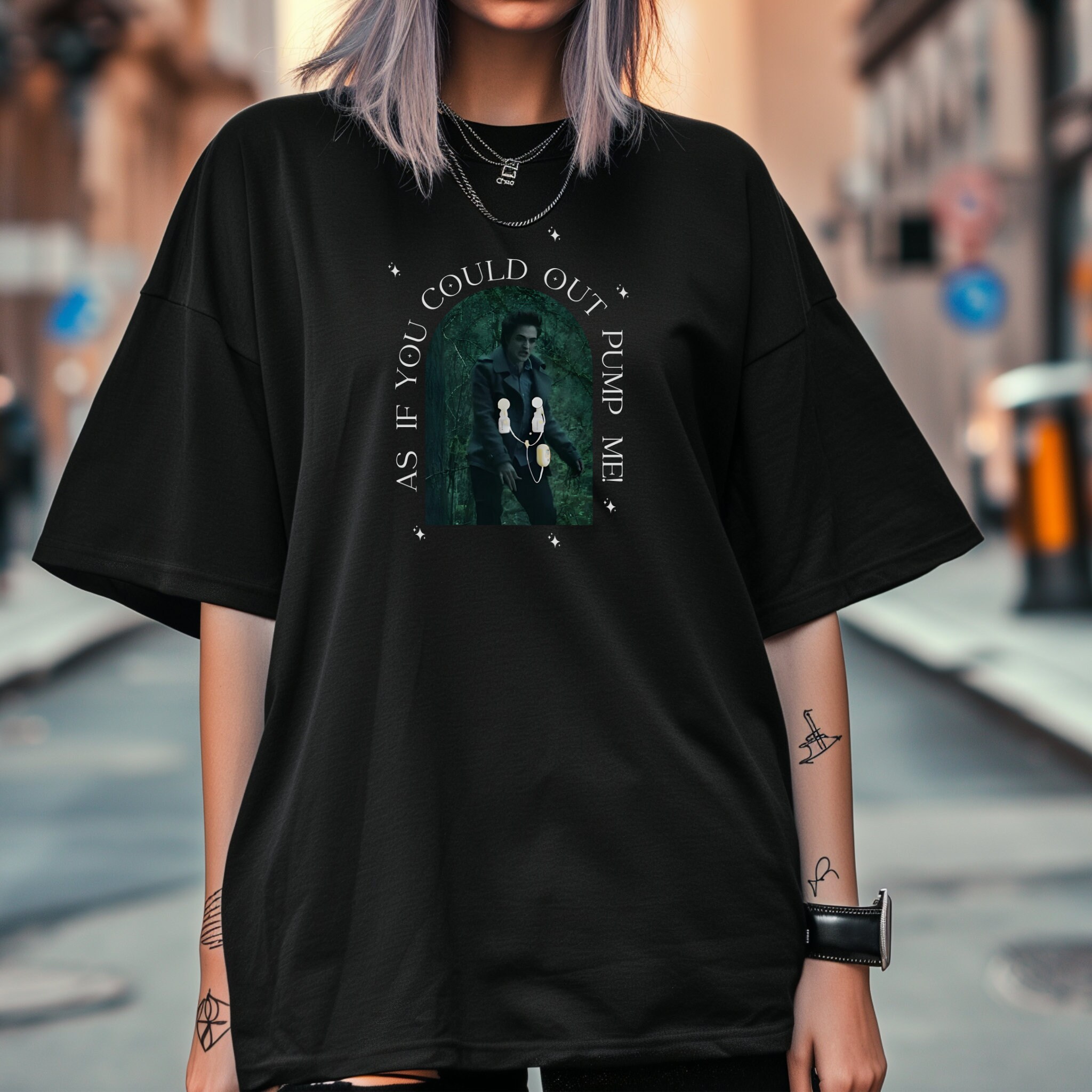 Edward Cullen Twilight Shirt, as If You Could Out Pump Me, Twilight ...