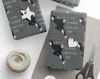 Twilight Wrapping Papper As If You Could Out Run Me Edward Cullen Christmas Twilight Merch Twilight Gift Twilight New Moon Titsoak