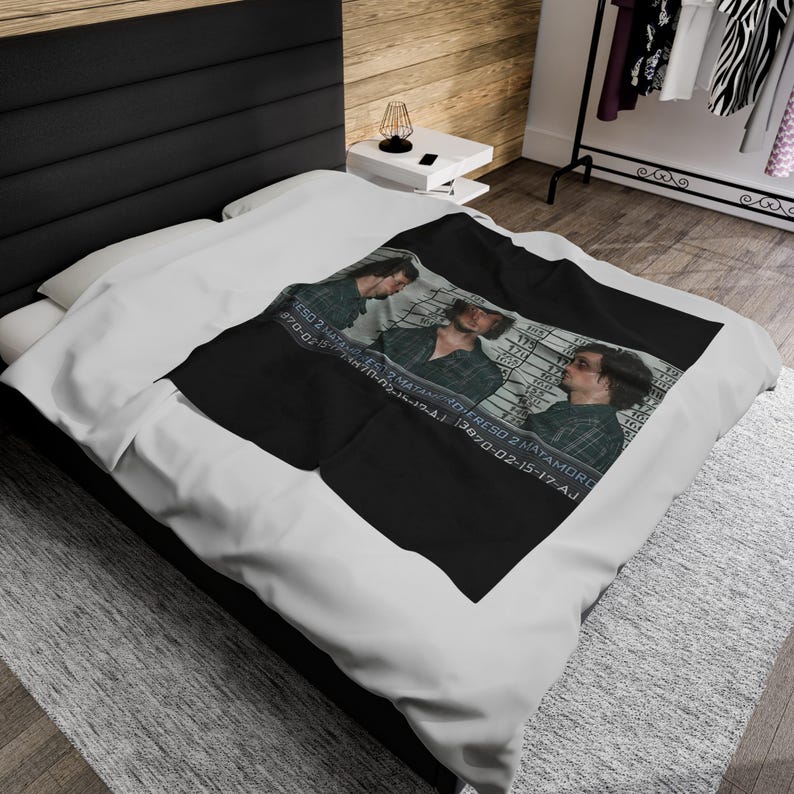 Spencer Reid Mugshot Blanket Criminal Minds Fan Gift True Crime Fan