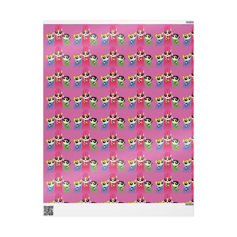 Powerpuff girls Gift Wrap Wrapping Paper Power Puff Girls Blossom Bubbles Buttercup Gifts For Fans Girl Power image 6