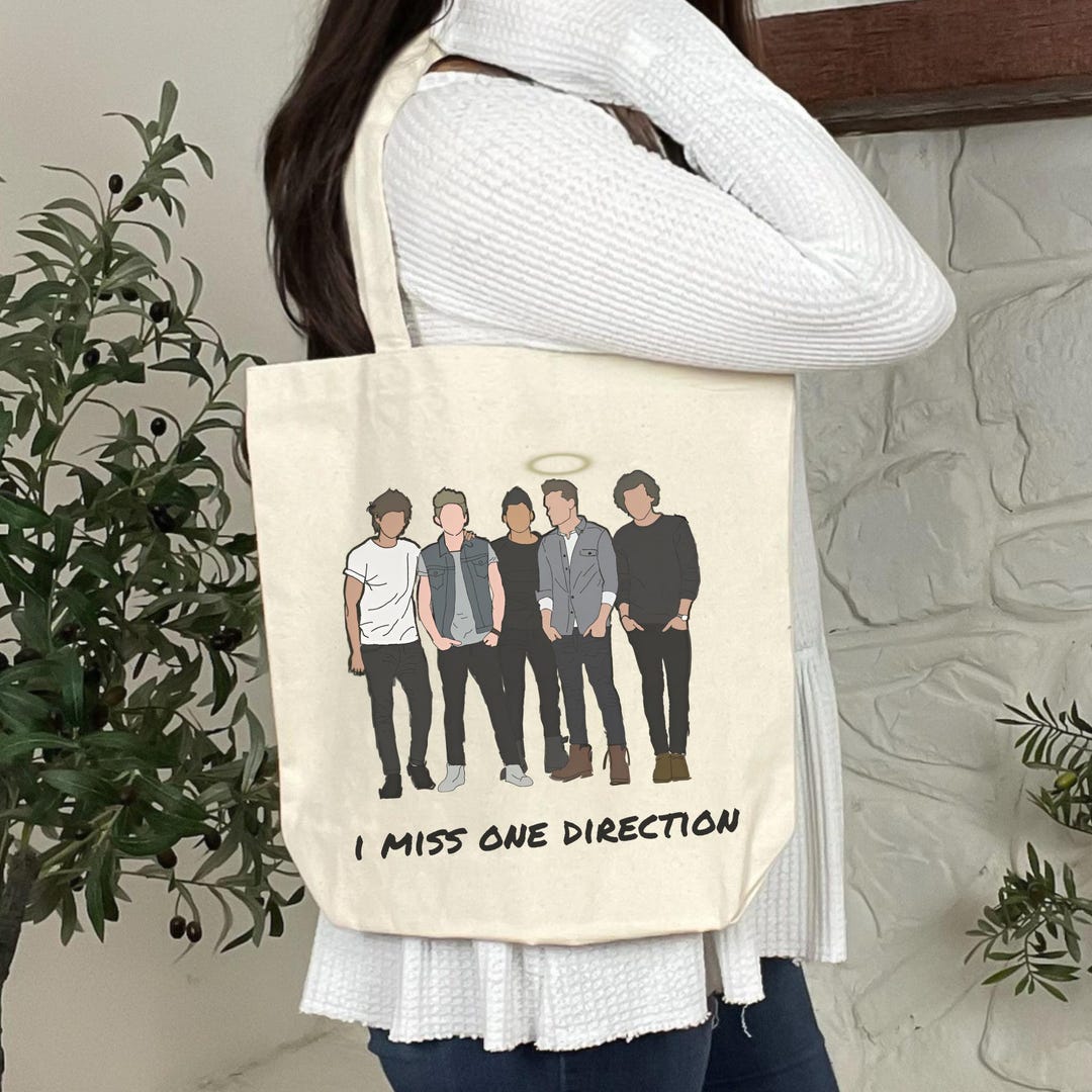 I Miss One Direction Tote Bag 1D Merch Liam Payn Louis Tomlinson Nial ...