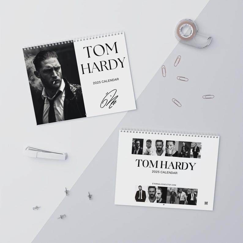 Tom Hardy 2025 Calendar Tom Hardy Fan Tom Hardy Gift Tom Hardy Sticker