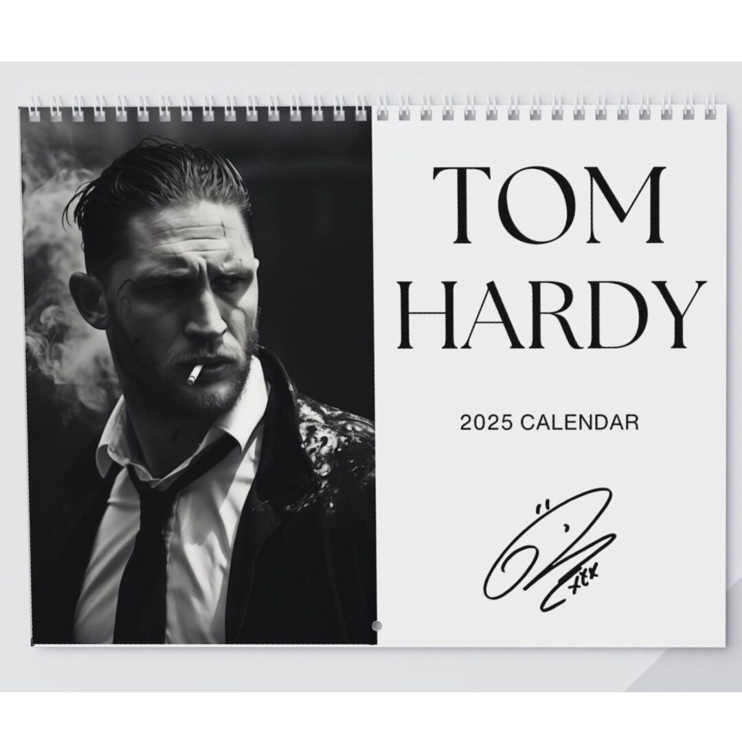 Tom Hardy 2025 Calendar Tom Hardy Fan Tom Hardy Gift Tom Hardy Sticker