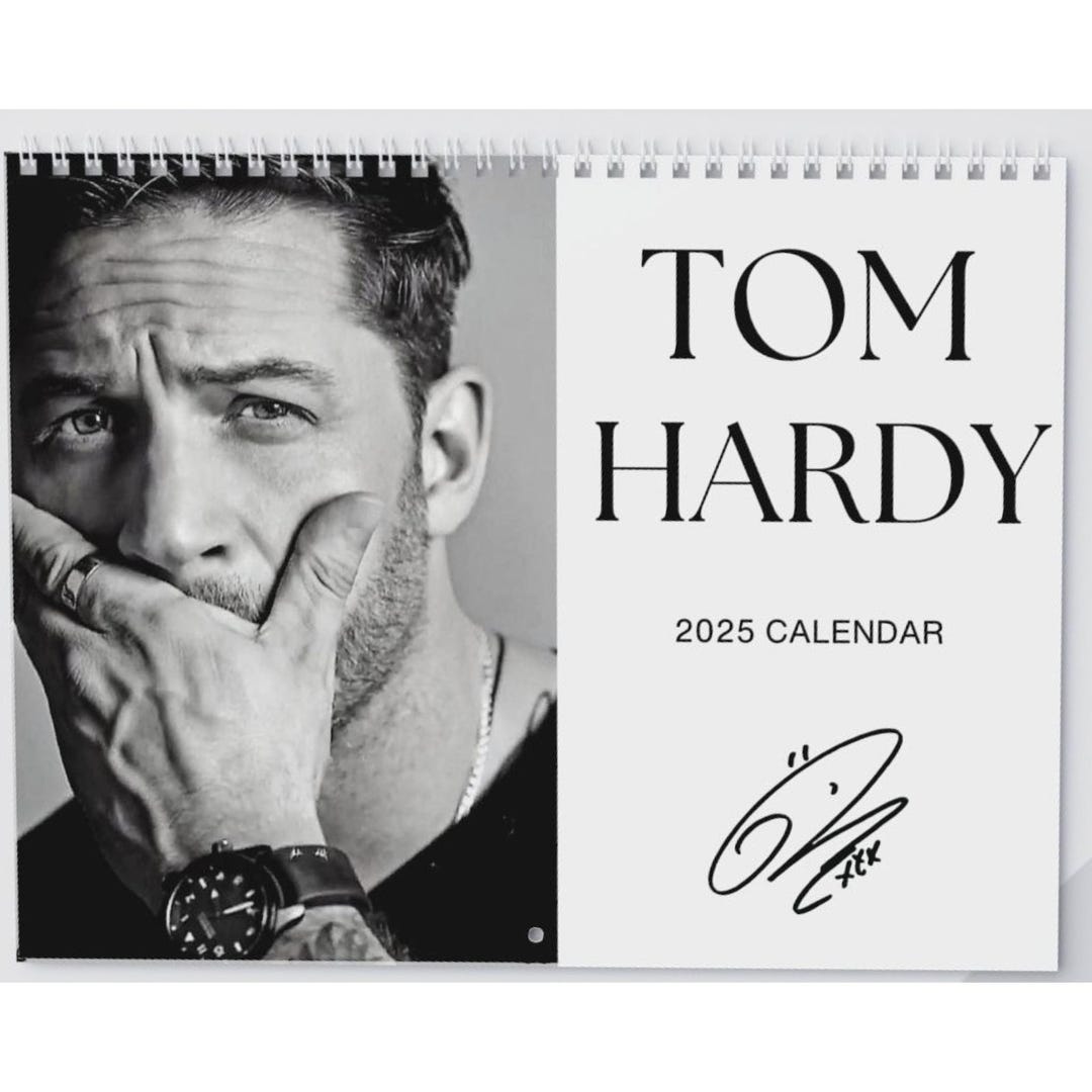 Tom Hardy 2025 Calendar Tom Hardy Fan Tom Hardy Gift Tom Hardy Sticker