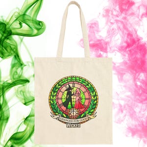 Wicked Changed For Good Tote Bag  Defying Gravity Wicked Movie Fan Gift Broadway Bag Glinda Elphaba Ariana Cynthia Broadway Gift Musical