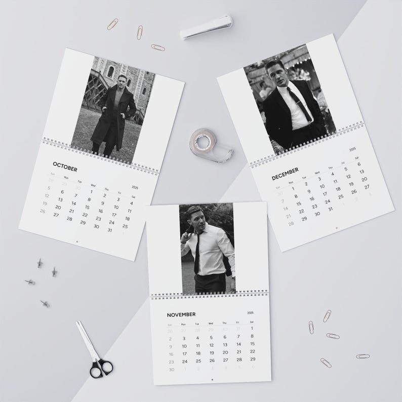 Tom Hardy 2025 Calendar Tom Hardy Fan Tom Hardy Gift Tom Hardy Sticker