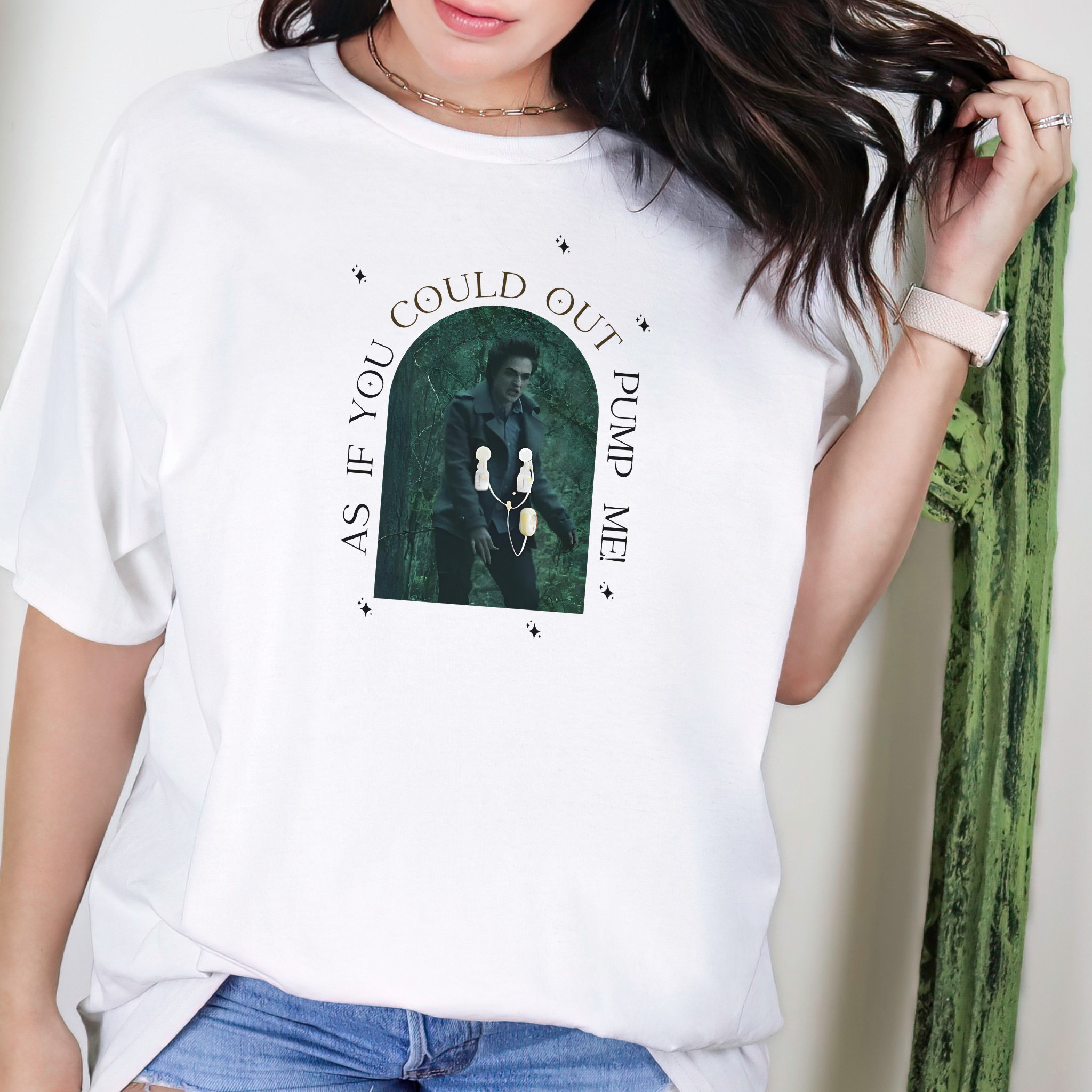 Edward Cullen Twilight Shirt, as If You Could Out Pump Me, Twilight ...