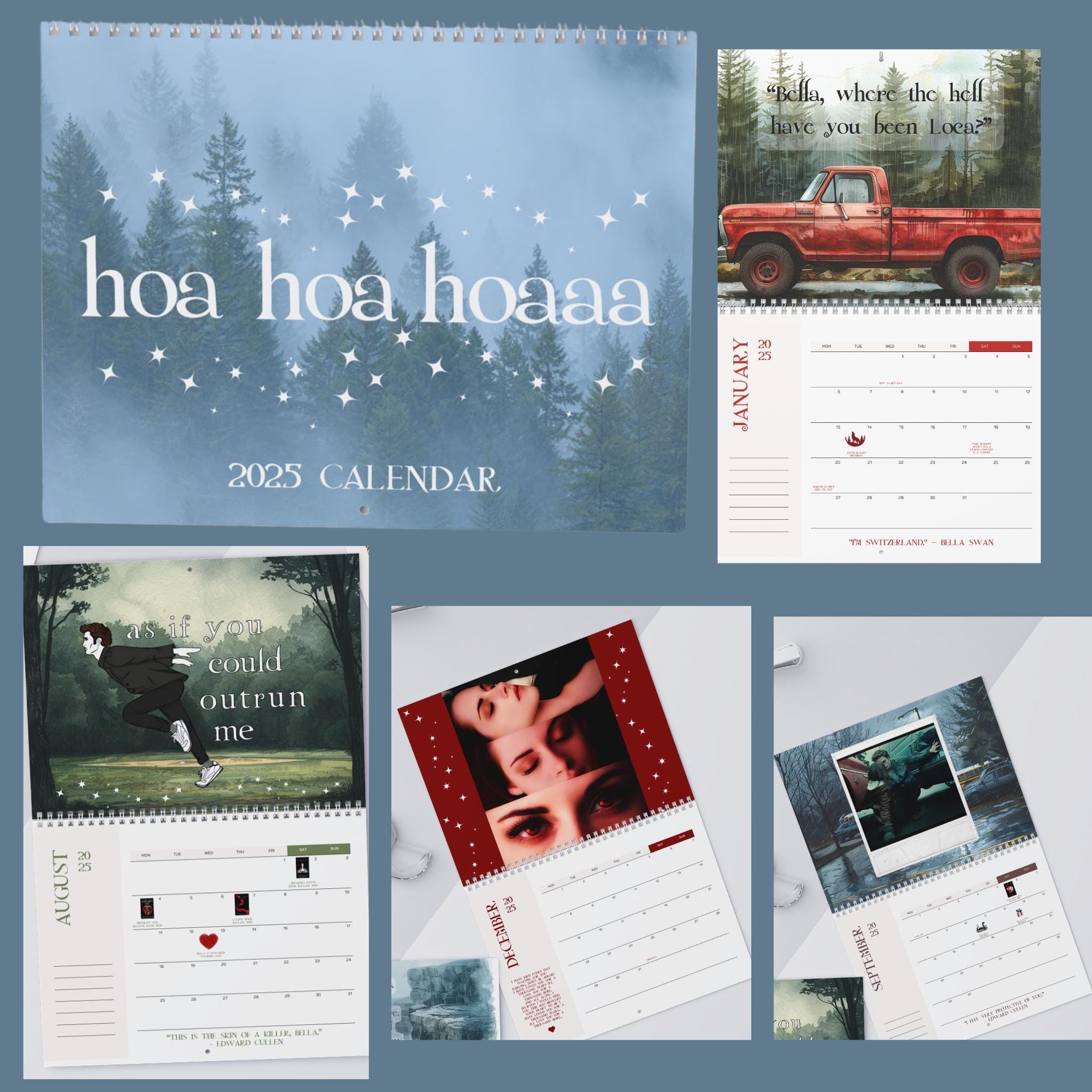 Twilight Calendar - Etsy UK