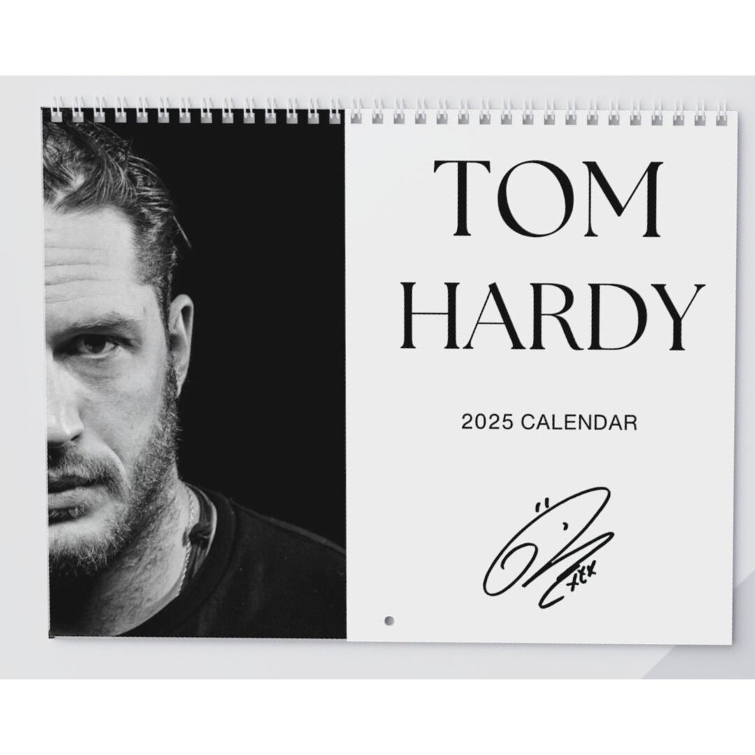 Tom Hardy 2025 Calendar Tom Hardy Fan Tom Hardy Gift Tom Hardy Sticker