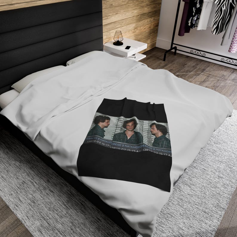 Spencer Reid Mugshot Blanket Criminal Minds Fan Gift True Crime Fan