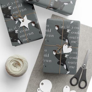 Twilight Wrapping Paper As If You Could Out Run Me Edward Cullen Christmas Twilight Merch Twilight Gift Twilight New Moon Titsoak Satin
