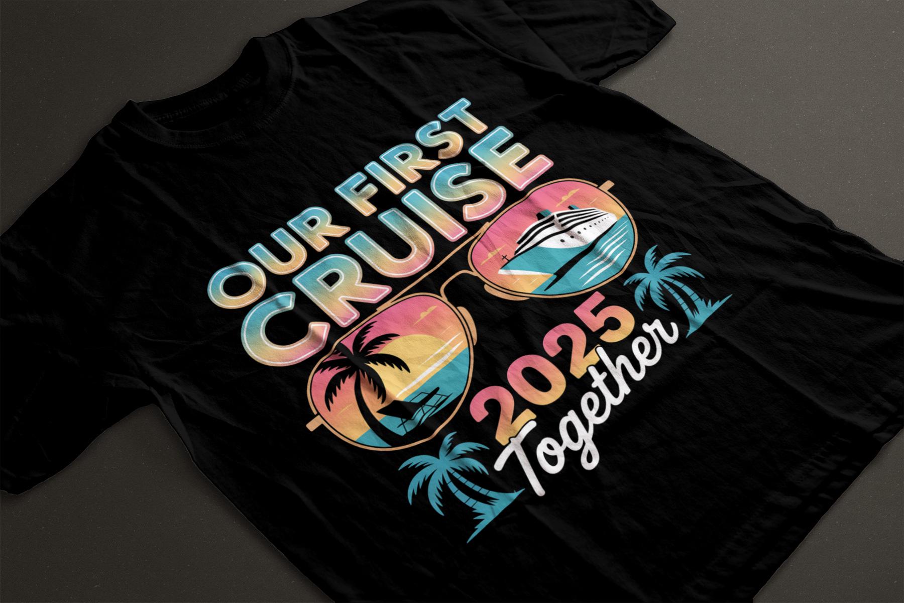 Our First Cruise 2025 Together Family Trip Matching Couples PNG
