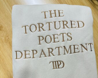 The Tortured Poets Department Embroidered Sweatshirt,TS Swiftie Concert Tee, Gift For Fan, TS New Album Sweatshirt,The Eras Tour 2023 Shirt
