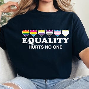 Equality Hurts No One Shirt, Black Lives Matter, Equal Rights, Pride Shirt, LGBT Shirt, Social Justice,Human Rights, Anti Racism, Gay Pride