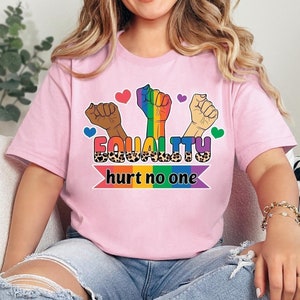 Equality Hurts No One Shirt, Black Lives Matter, Equal Rights, Pride Shirt, LGBT Shirt, Social Justice,Human Rights, Anti Racism, Gay Pride