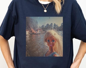 Funny Doll Meme Graphic T-Shirt, Women's Funny Joke T-Shirt ,TikTok Trending Tee,Popular Tshirt Gen Z, Sarcastic Disgusted Doll T-Shirt