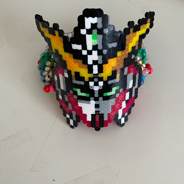 Mobile Suit Gundam Wing Rave Fuse Bead Epic Kandi Cuff Arm band **Fits UPPER ARM/BICEP**