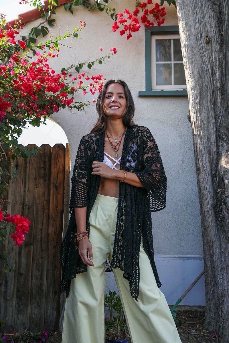 CROCHET KIMONO DUSTER MIRA