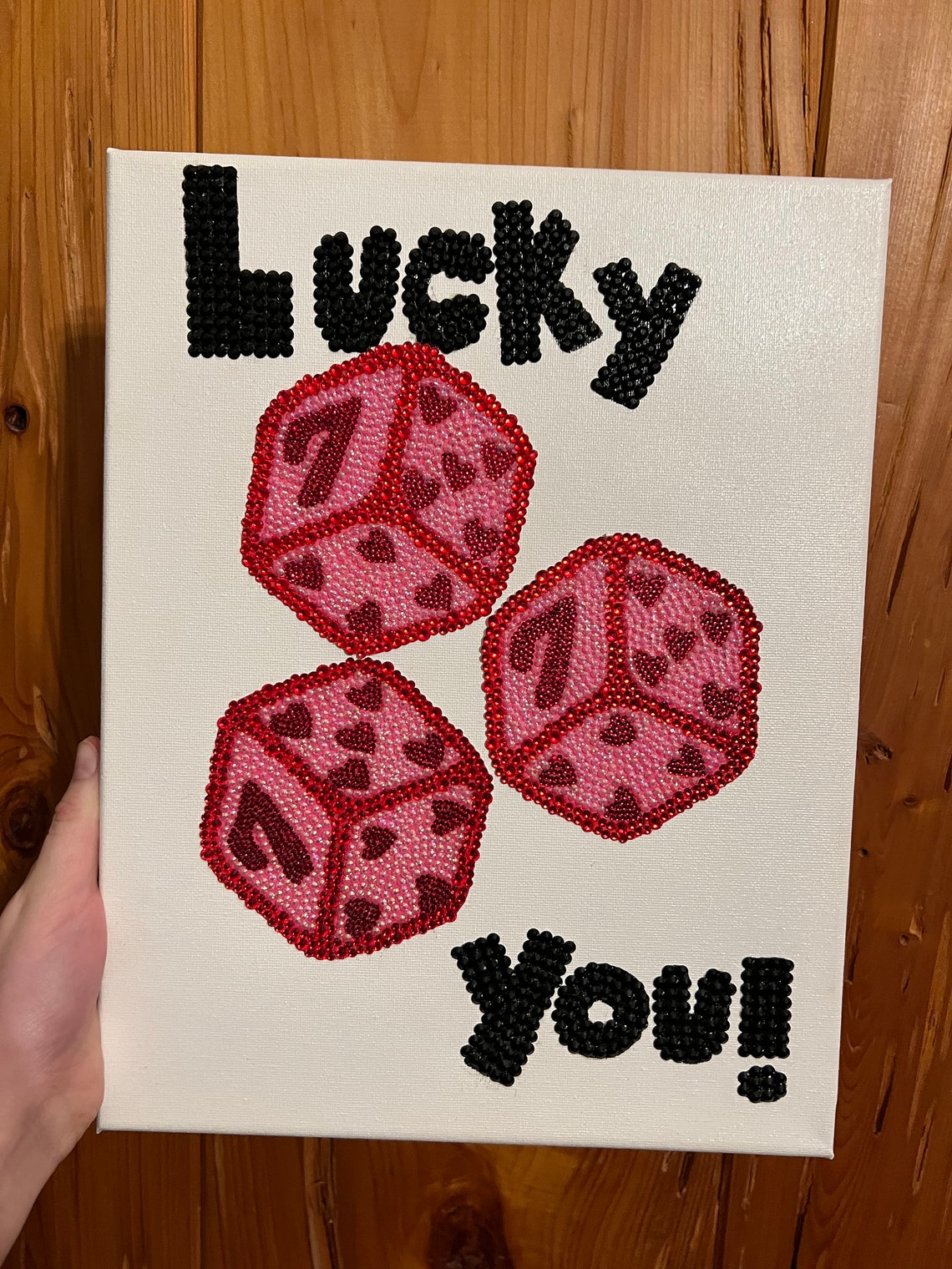 Bedazzled Lucky 7 Wall Art - Etsy