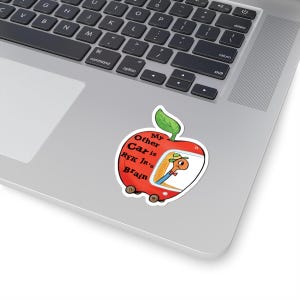 RFK Jr&#39;s Brain Political Humor Sticker, Laptop Decal, My Other Car is RFK Jr&#39;s Brain, Vinyl Sticker, Waterproof Sticker, Funny Sticker
