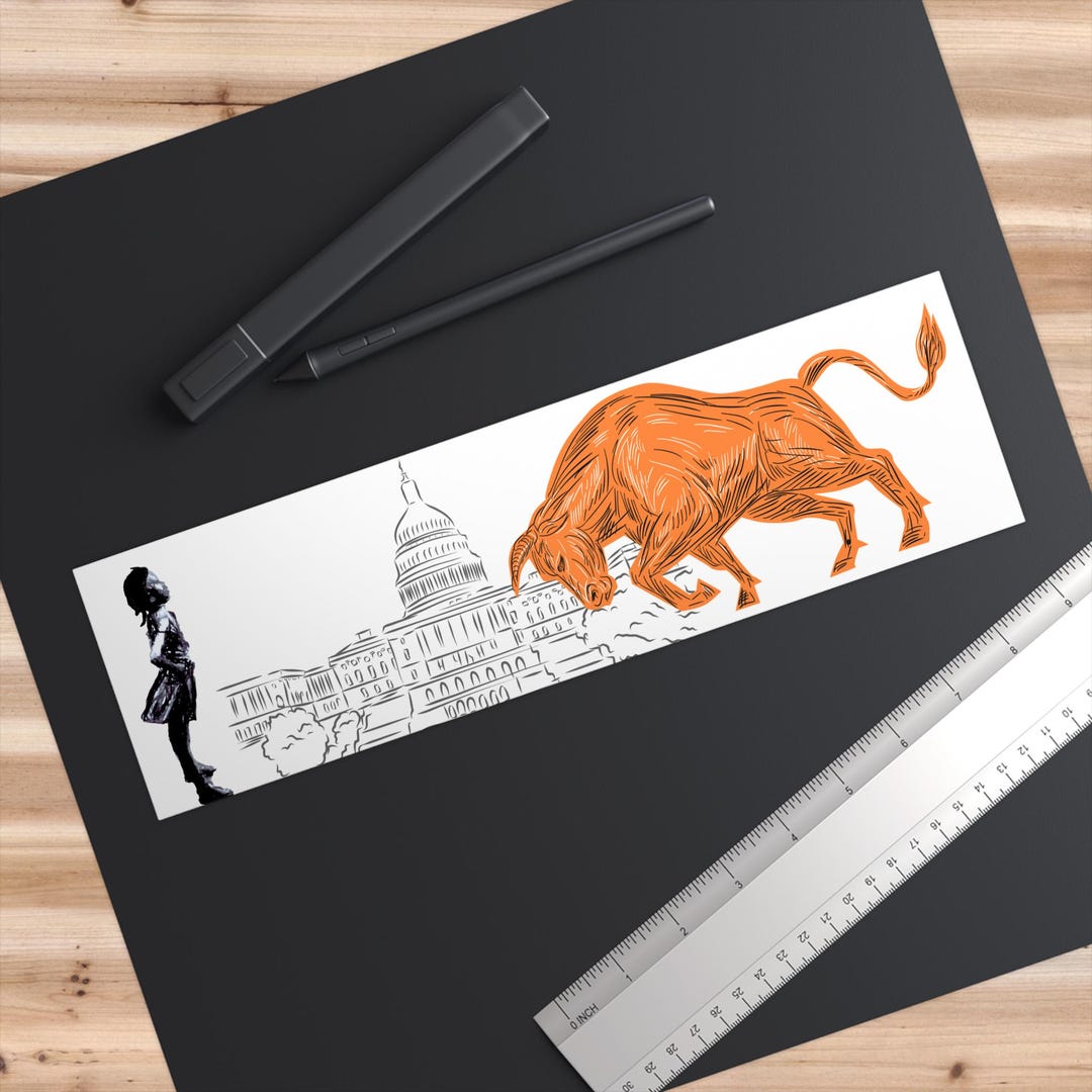 Fearless Girl Capital Building Bumper Sticker - Etsy
