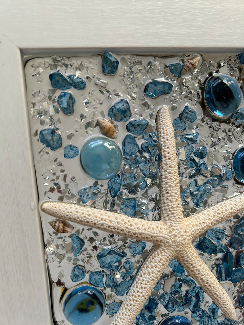 Seashell Resin Art/beach Decor/coastal Art/beach House/seashell Decor ...
